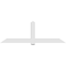 Ekena Millwork Eugene Architectural Grade PVC Gable Bracket, 96"W x 32"H x 6"D x 6"F, 8/12 Pitch GBP096X32X0606EUG00 - alternate 2